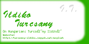 ildiko turcsany business card
